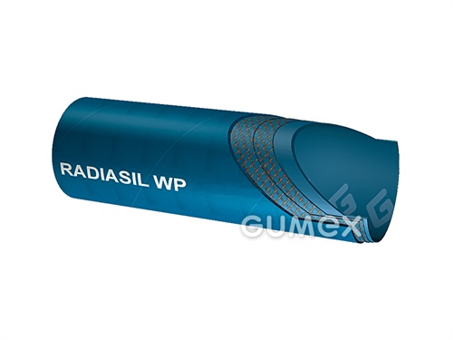 Hadica na horúcu vodu a chladiace kvapaliny RADIASIL, 8/16mm, 12bar, silikón, -60°C/+200°C, modrá